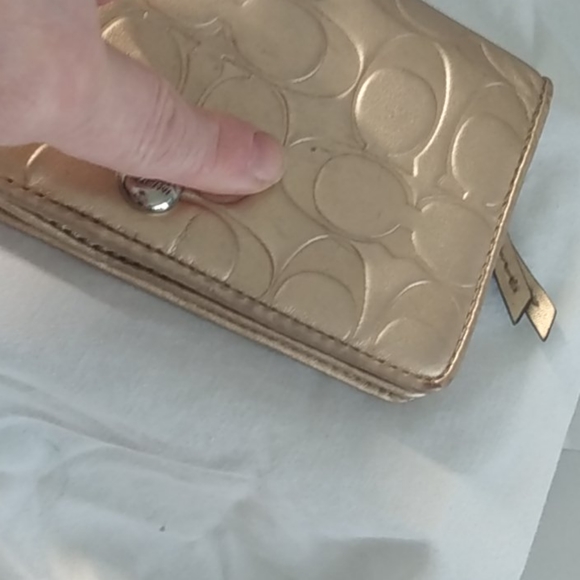 Gold Coach Wallet/Wristlet - Picture 4 of 7